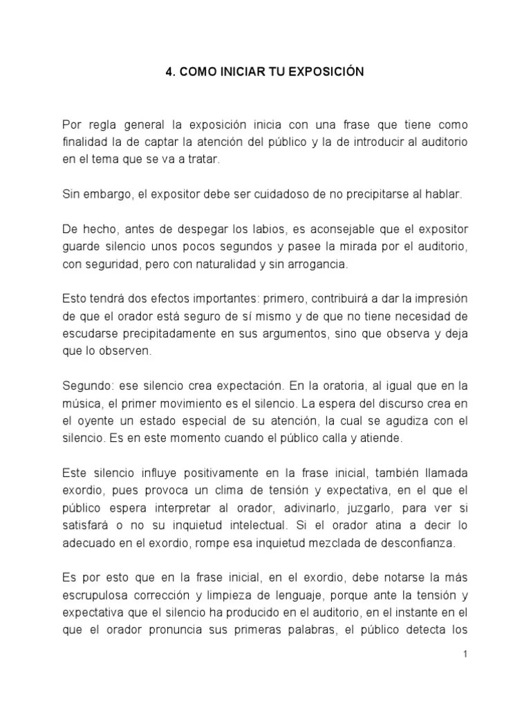 Como Iniciar Tu Exposición | PDF | Ciencia Cognitiva | Science