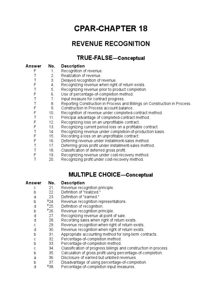 Ch18 Revenue Recognition | PDF | Franchising | Revenue