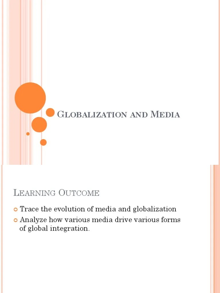 Globalization And Media | PDF | Mass Media | Globalization