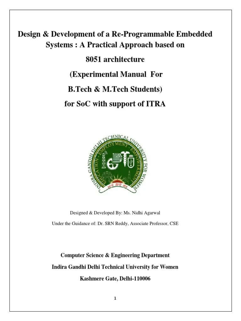 LAB Manual 8051 | PDF | Microcontroller | Embedded System