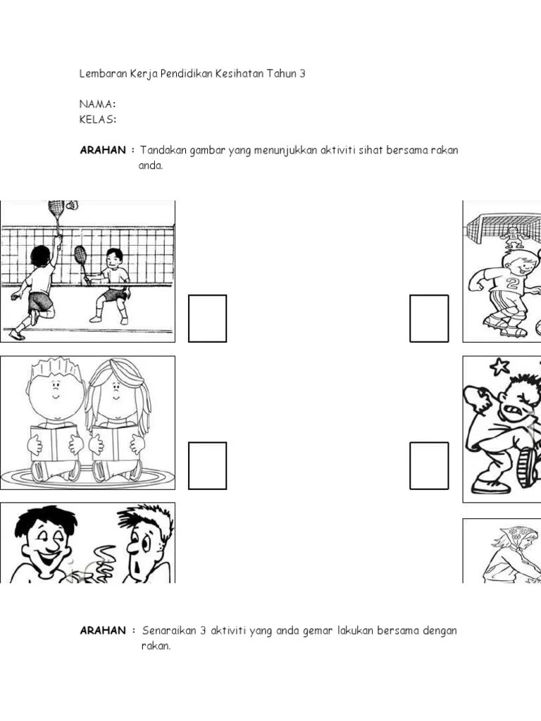 Pendidikan kesihatan tahun 1 rancangan pengajaran harian. Lembaran Kerja Pendidikan Kesihatan Tahun 3 Pdf