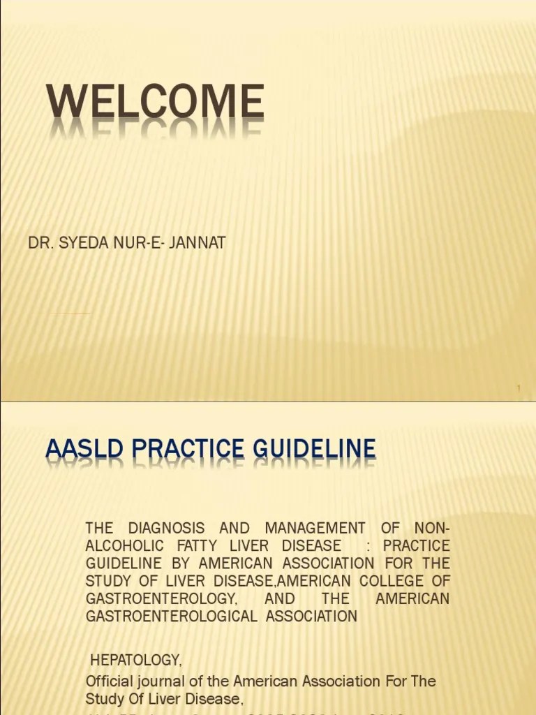 Aasld practice guideline-presentation