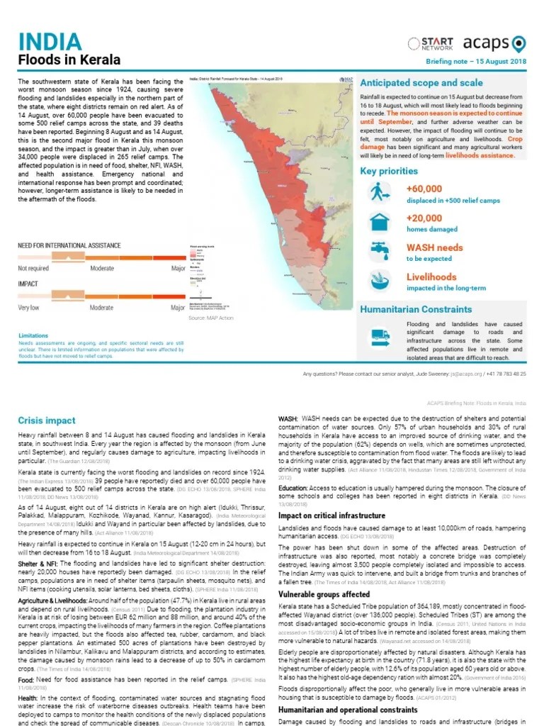 Kerala Flood 2018 | PDF | Kerala | Flood