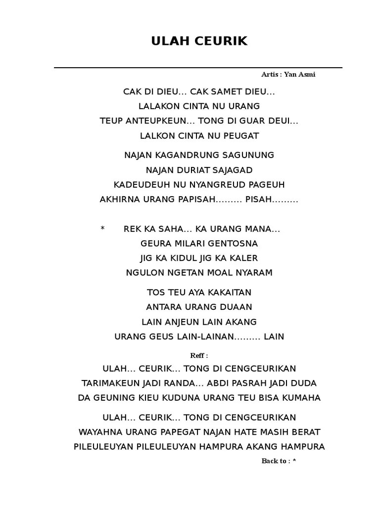 SUNDA - Ulah Ceurik | PDF