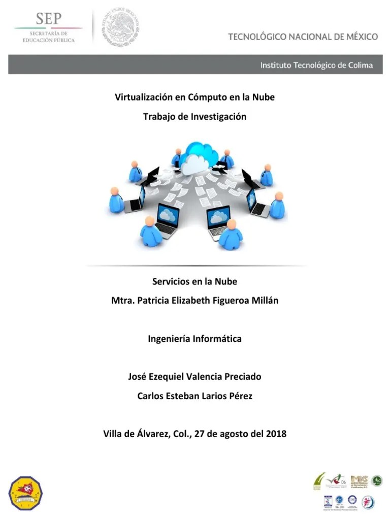 Virtualización En Cómputo En La Nube | PDF | Virtualización | Computación En La Nube