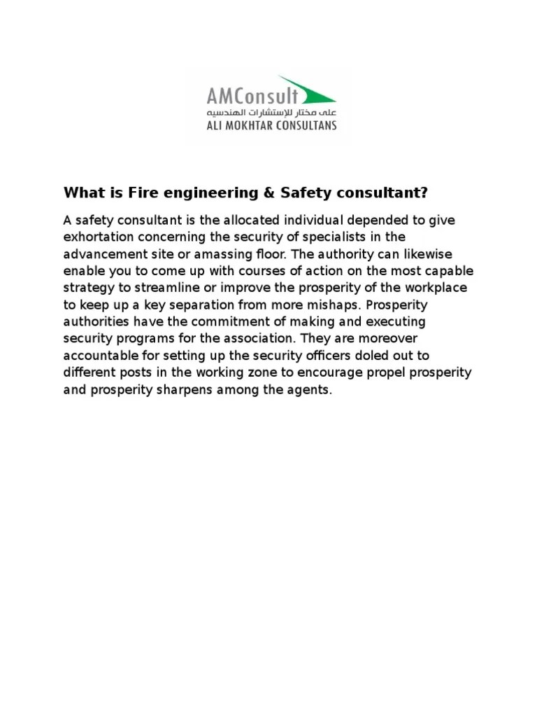 Fire Engineering PDF | PDF | Safety | Consultant