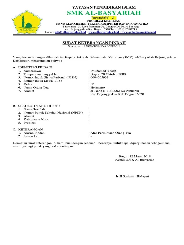 Smk al basyariyah (sekolah menengah kejuruan) terbaik di rt 09, rw 02 ds. Nama Sds Pdf