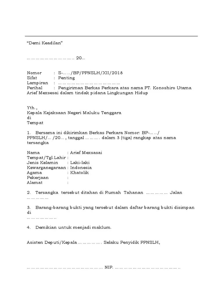 Pasal 8 ayat 3 dan pasal 110 ayat 1 kuhap. Pengiriman Berkas Perkara Pdf