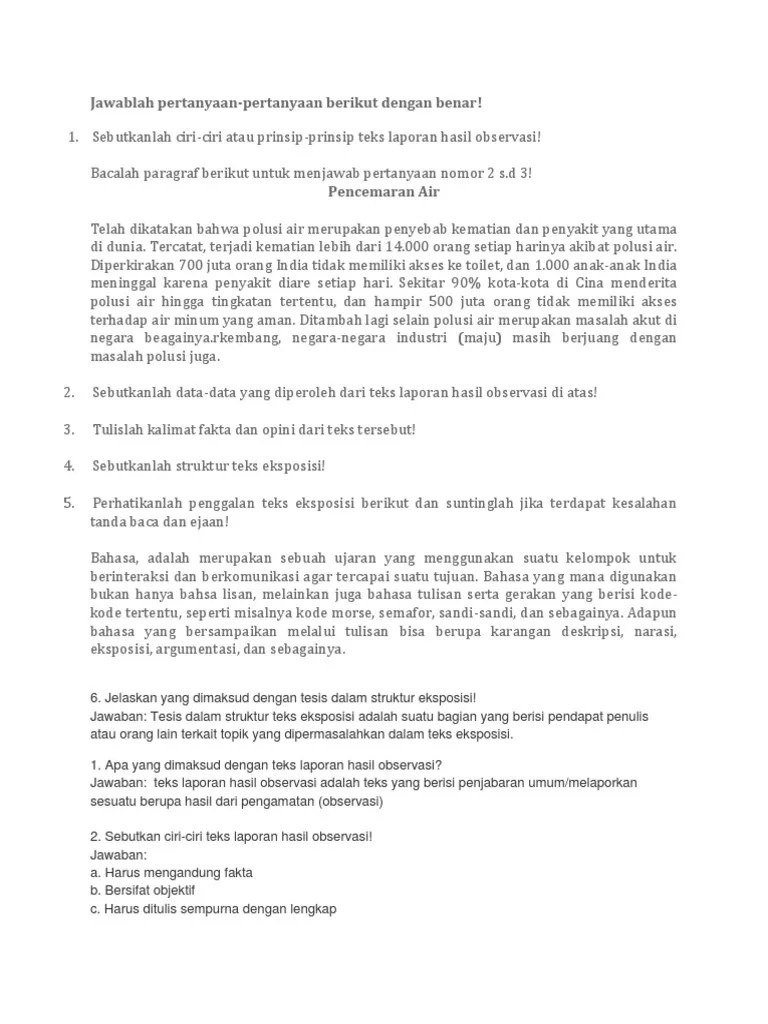 Paragraf juga disebut sebagai karangan . Jawablah Pertanyaan Pdf