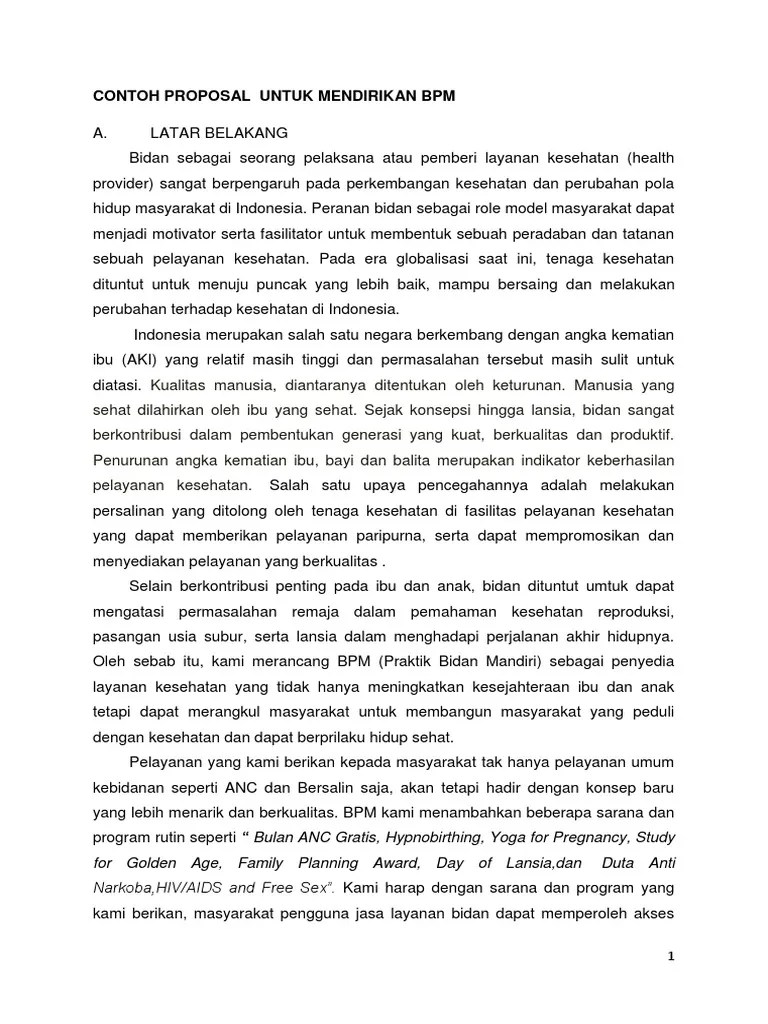 Gambar 1.1 angka kematian ibu di indonesia per 100.000 kelahiran hidup. Contoh Proposal Untuk Mendirikan Bpm Pdf