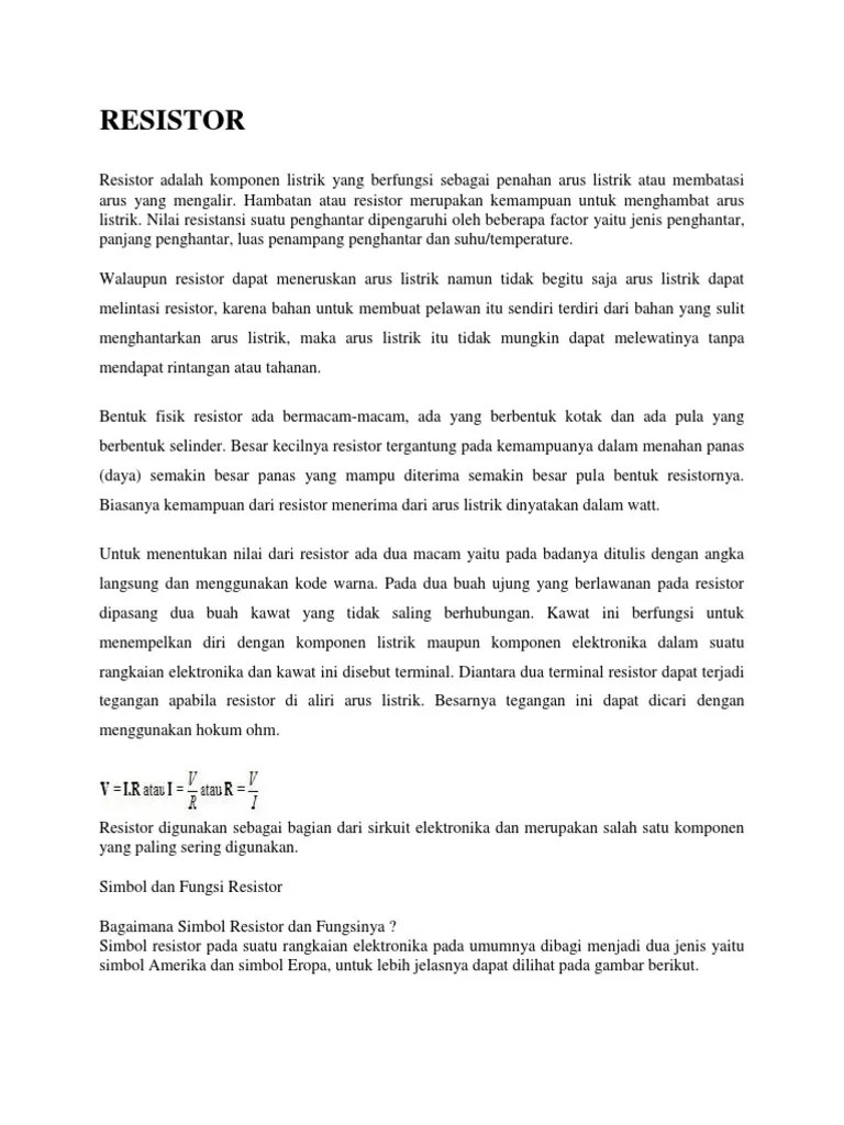 Dasar Elektronika | PDF