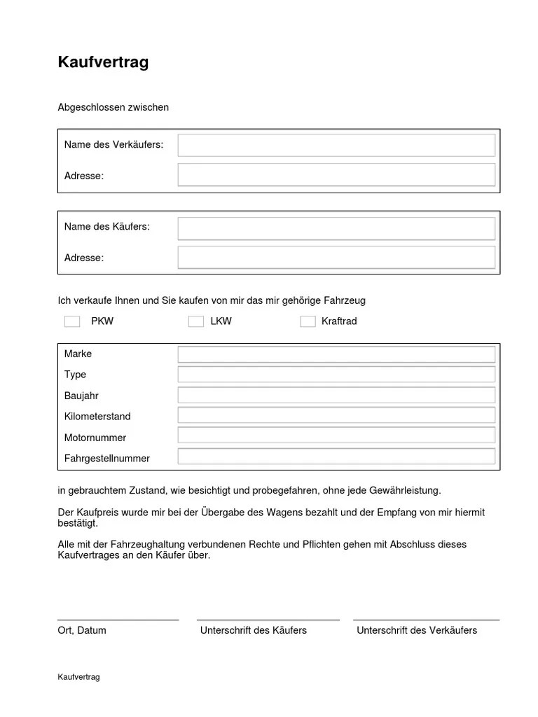 Ausführliche hintergrundberichte und exklusive interviews. KFZ_Kaufvertrag