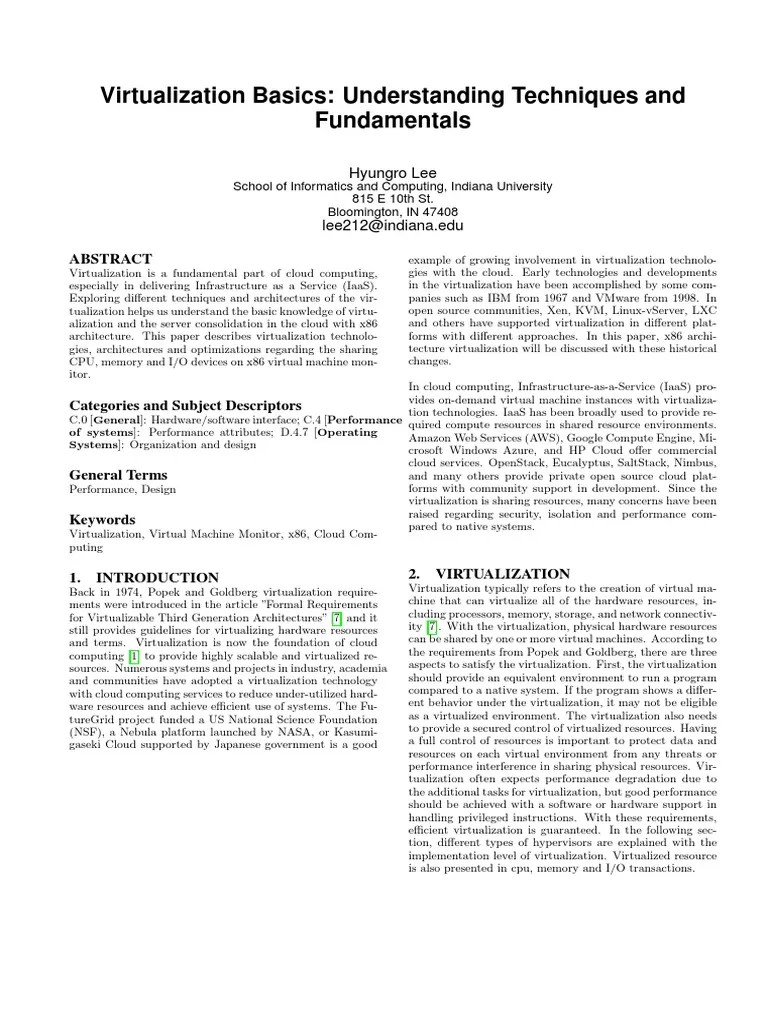 Virtualization PDF | PDF | Virtual Machine | Cloud Computing