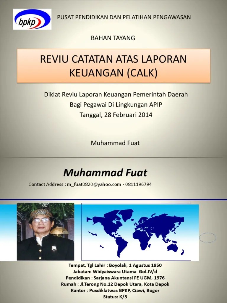 contoh dokumen pemahaman entitas deddi . Contoh Reviu Laporan Keuangan Skpd Seputar Laporan