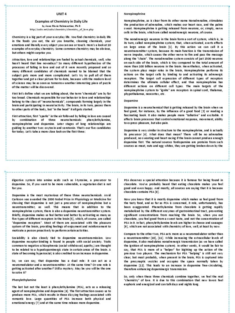 0 - Answer - Unit 4 | PDF | Norepinephrine | Dopamine
