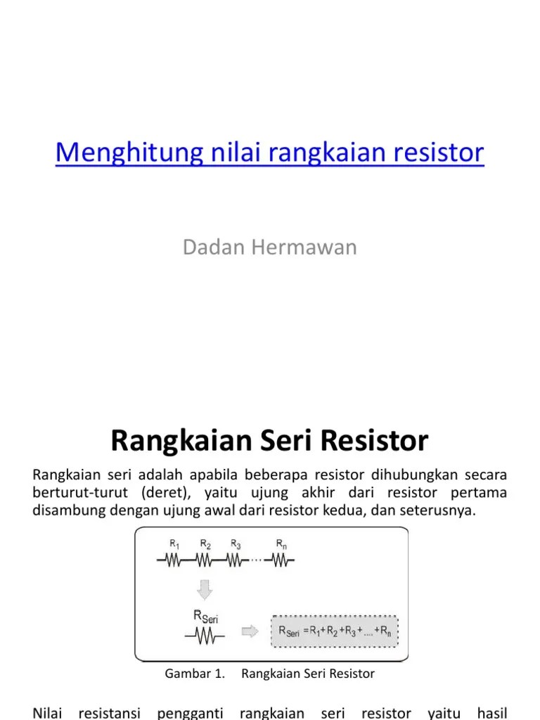 2 Menghitung Nilai Rangkaian Resistor Pptx