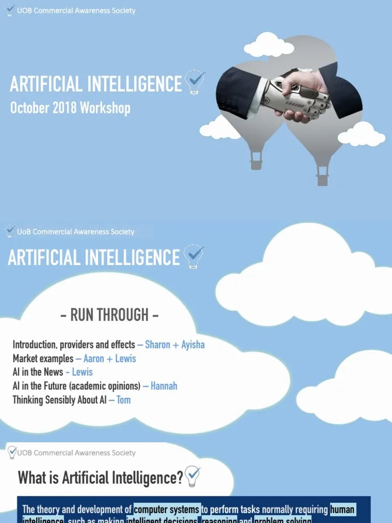 AI Workshop PPT Final | PDF | Artificial Intelligence | Intelligence (AI) & Semantics