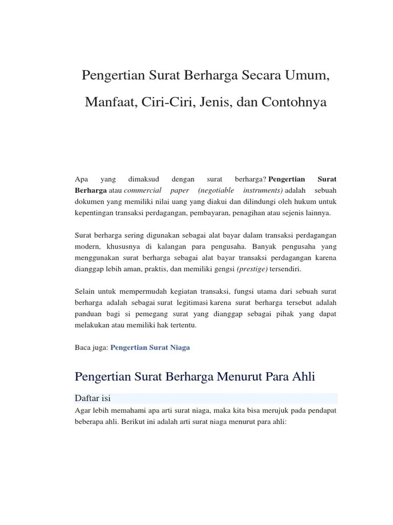 Oleh karena itu umumnya tenggat waktu commercial paper kurang dari 1 tahun. Pak Siswanto Pdf