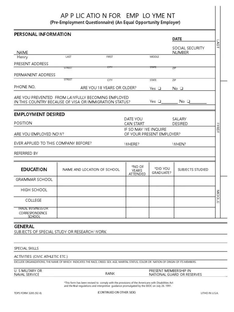 blank job application form application form 10192018231845