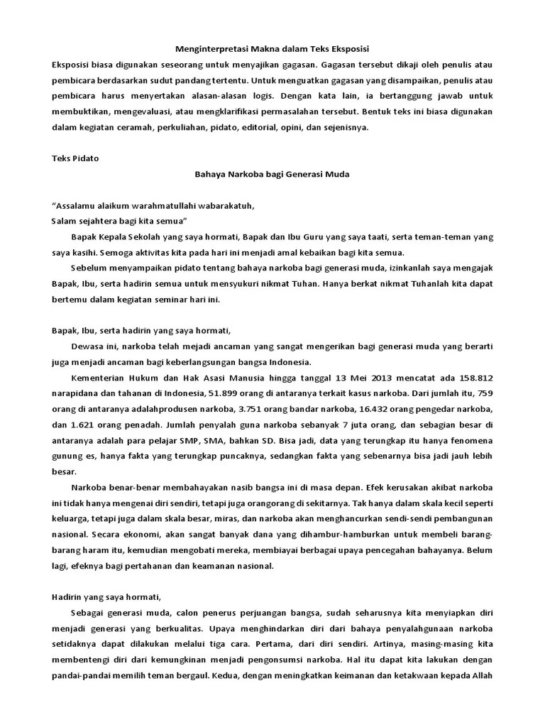 Sebuah paragraf yang baik memiliki satu . Teks Eksposisi Pdf
