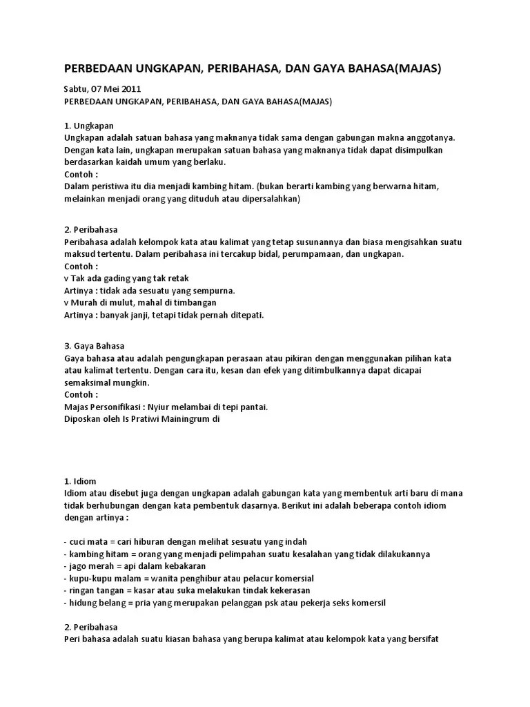 Perbedaan Ungkapan | PDF