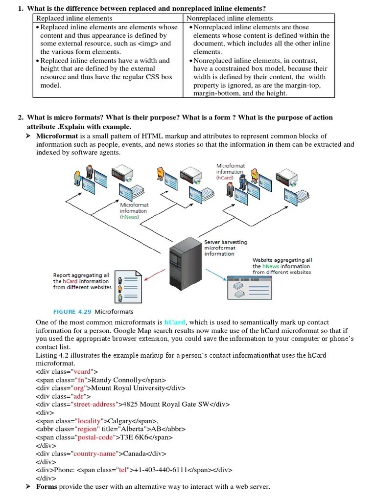 Web Css Notes | PDF | Html Element | Dynamic Web Page