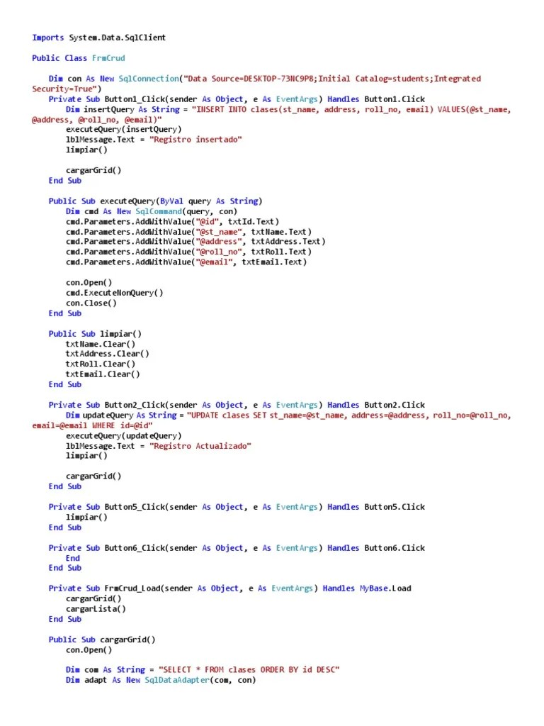 Connecting To A Database And Retrieving Data Using A DataReader | PDF ...