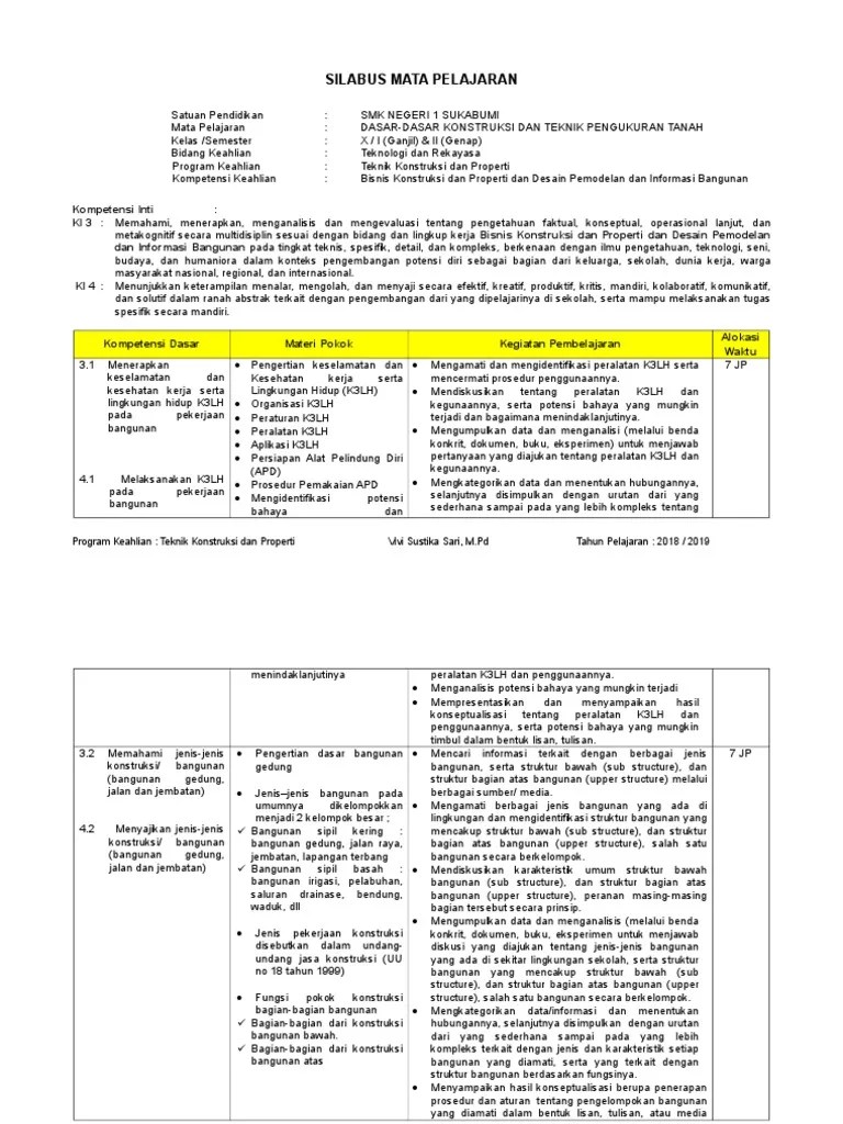 Kidankd perencanaan bisnis konstruksi dan properti. Silabus Mata Pelajaran Revisi 2016 1 Pdf