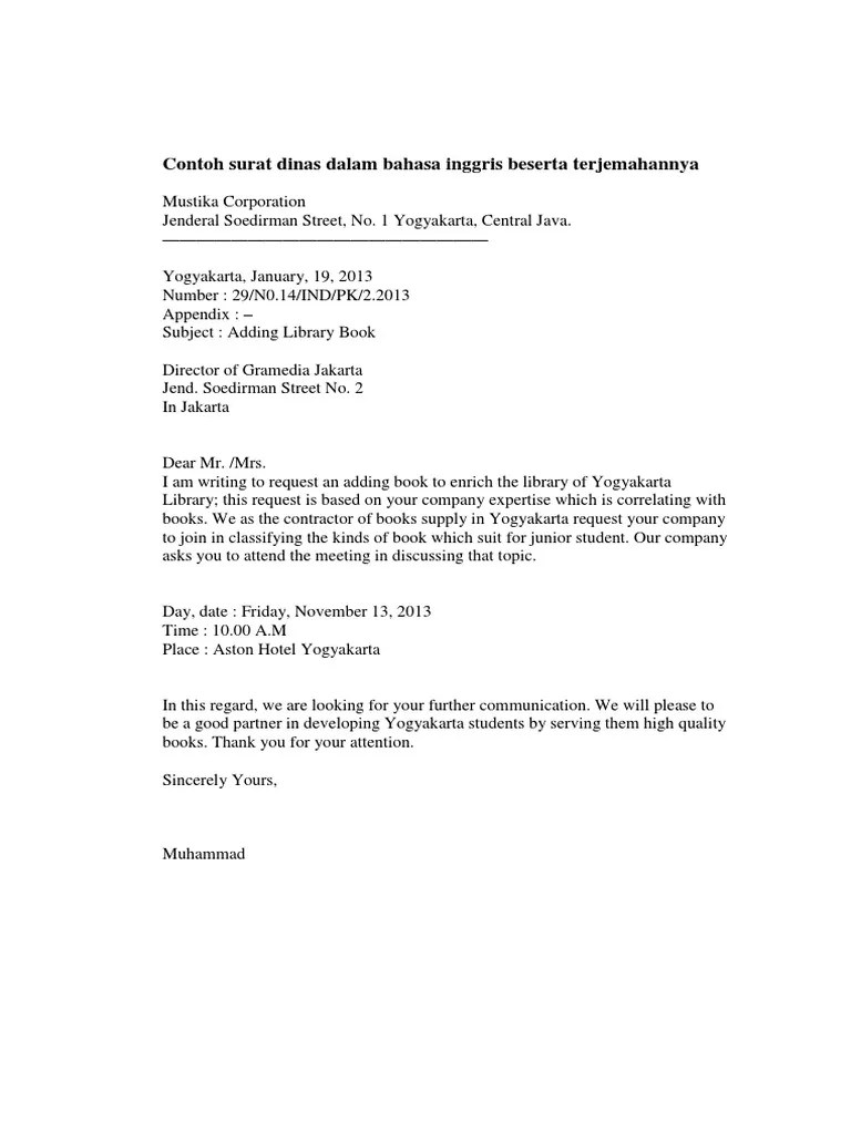 Tag English Contoh Surat Rasmi Dalam Bahasa Inggeris Kumpulan Contoh Surat Dan Soal Terlengkap 8 Jakarta Pusat 17423 Ref Anda.