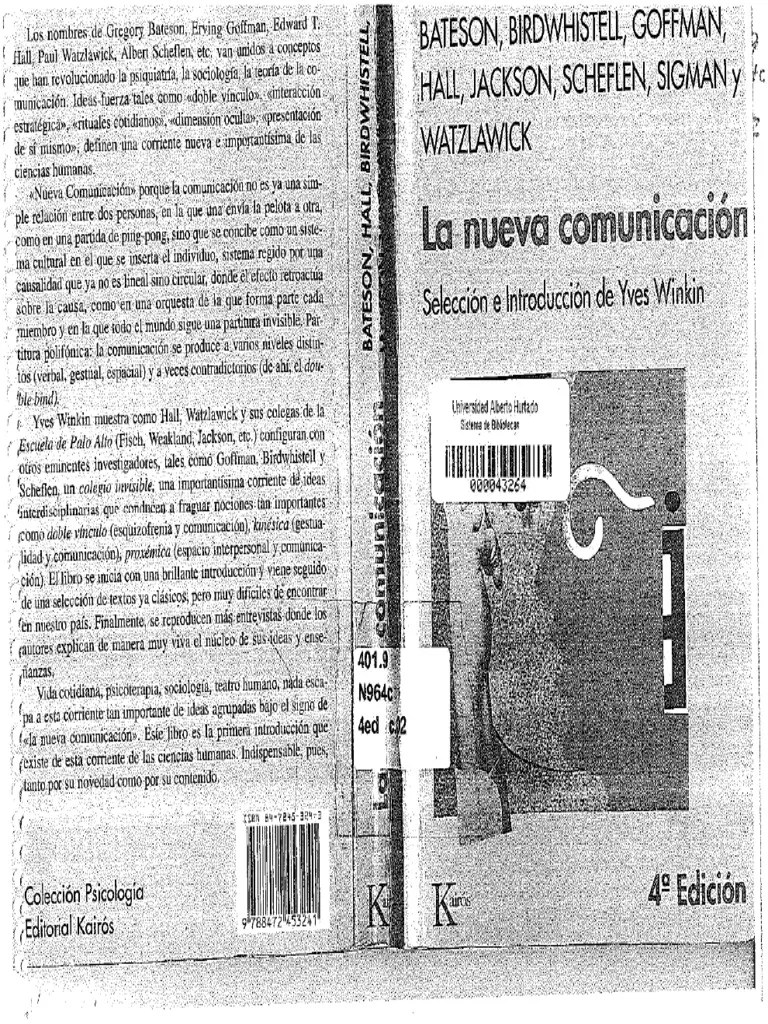 La Nueva Comunicación Winkin 1981 Pdf