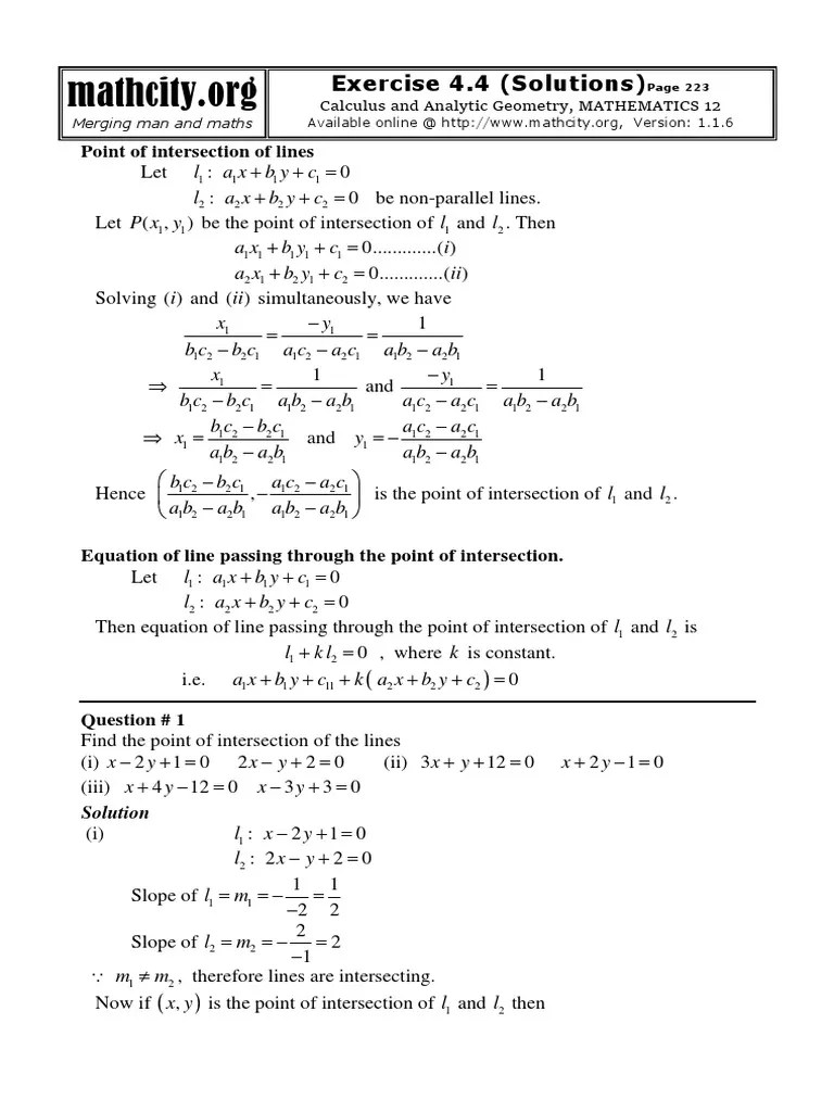 Notes Important Questions Answers 12th Math Chapter 4 Exercise 4.4 ...
