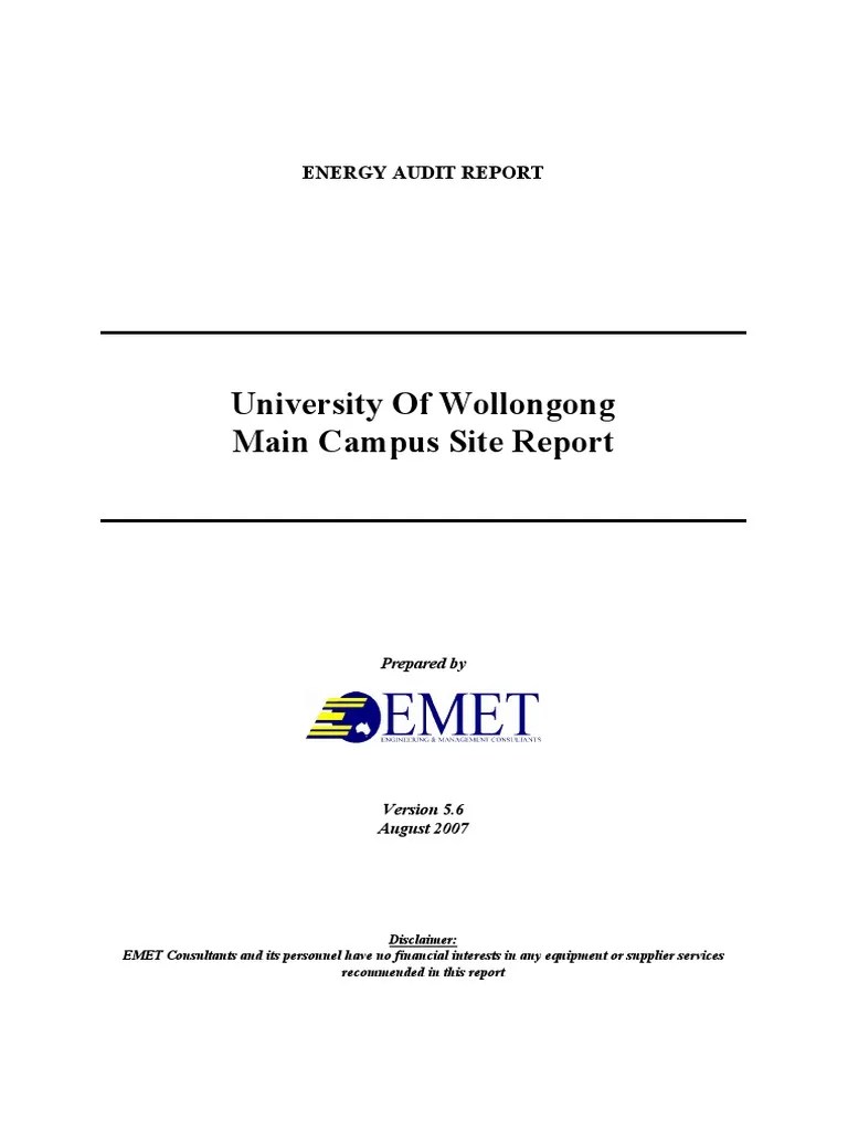 Energy Audit Report | PDF | Hvac | Air Conditioning