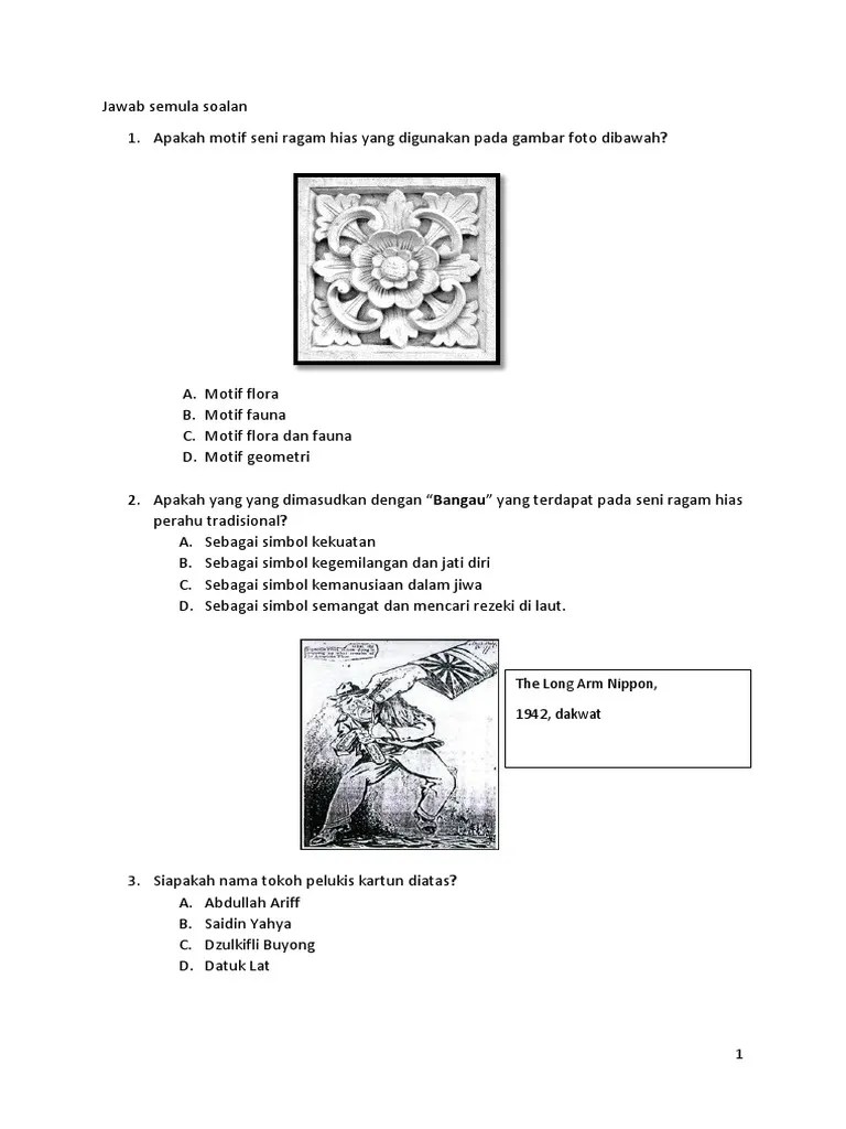 14.04.2020 · buku teks pendidikan seni visual tingkatan 2 ini mencakupi lima bidang, iaitu sejarah dan apresiasi seni visual, seni halus, reka bentuk, seni kraf dan komunikasi visual. Soalan Dan Jawapan Pendidikan Seni Visual Tingkatan 2 Jiran