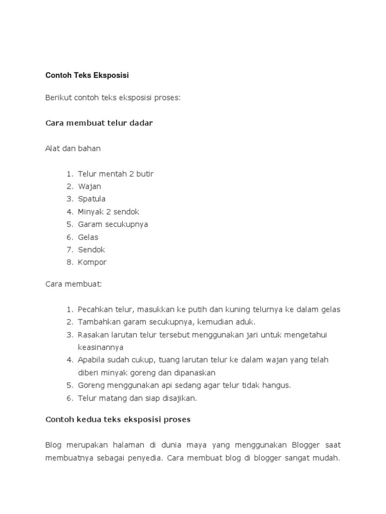 6 contoh karangan eksposisi bahasa sunda tentang makanan (kadaharan). Explanasi Pdf