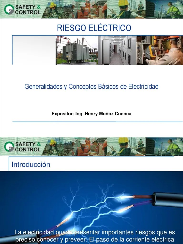 Riesgo Eléctrico | PDF | Corriente Eléctrica | Voltaje