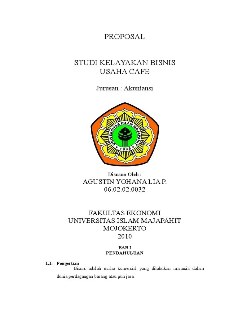 Contoh Proposal Usaha Studi Kelayakan Bisnis Cute766