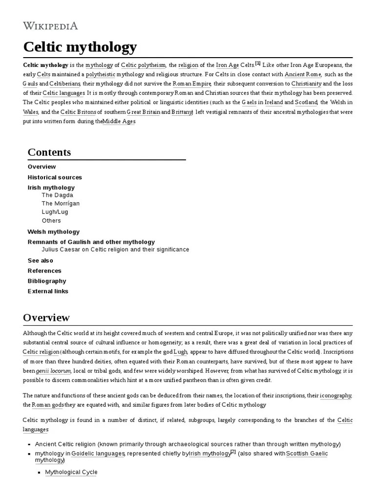 Celtic Mythology | PDF | Celtic Mythology | Celtic Polytheism