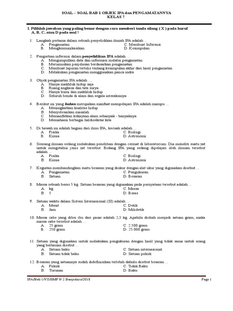 Kunci Ipa Kelas Viii SMP Persiapan Ujian Akhir Semester 2 | PDF