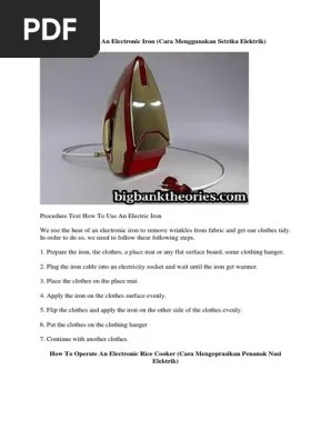 Teks ini umumnya menggunakan tenses present tense. Procedure Text Pdf Blender Grammatical Tense