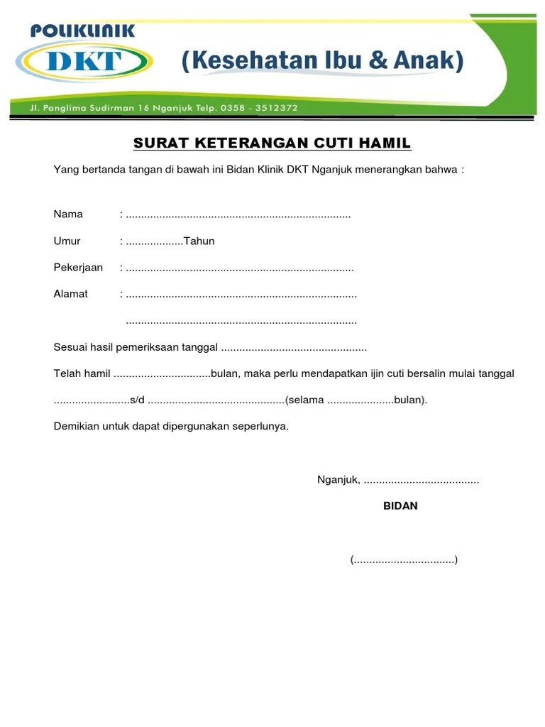 Makanya langkah membuat dan contoh surat keterangan sakit dalam ulasan ini mungkin akan membantu kamu. Surat Memohon Cuti Dari Plkn
