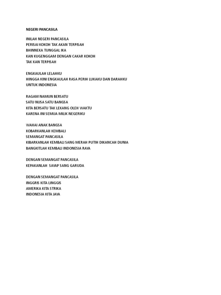 Puisi Negeri Pancasila | PDF