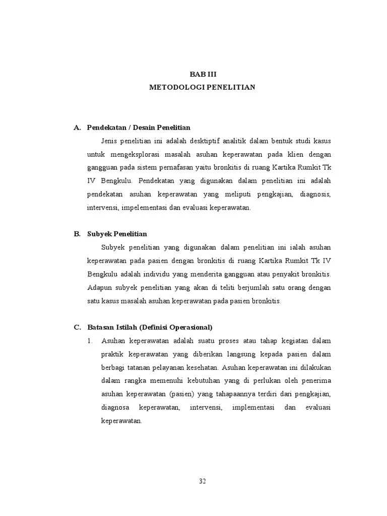 Metode penelitian kualitatif adalah metode penelitian yang digunakan untuk meneliti pada kondisi obyek yang. Bab Iii Metodologi Penelitian