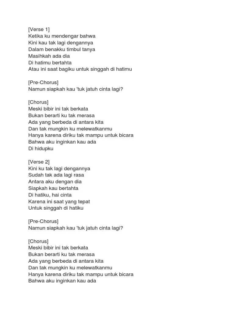 Apa Adanya Lirik Hivi