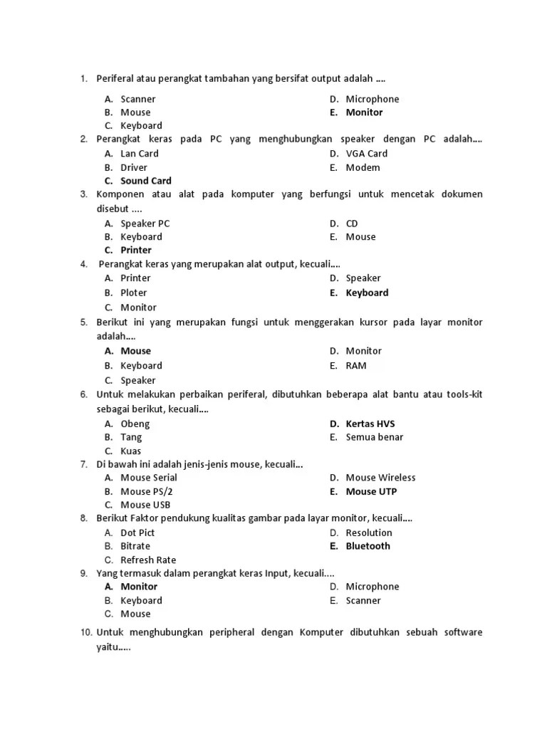 kunci jawaban tema 2 kelas 6 sd mi halaman 20 21 24 dan 25 buku tematik terpadu kurikulum 2013 edisi revisi 2018 subtema 1 pembelajaran 3. Soal Dan Kunci Jawaban Uts Tkj Kelas Xi Pdf
