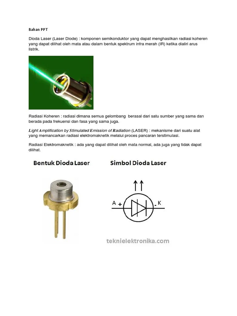 Bahan Ppt Dioda Laser Docx