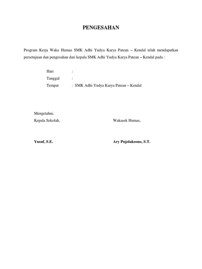 Hal ini disebabkan oleh tugas dan wewenang kepala sekolah sebagiannya telah. Program Waka Humas Print 1819 Pdf