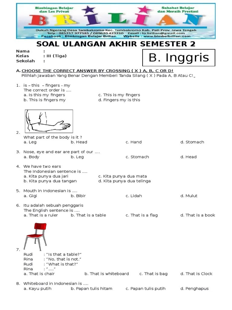 Soal UAS PAI Kelas 4 SD Semester 1 (Ganjil) Dan Kunci Jawabannya | PDF