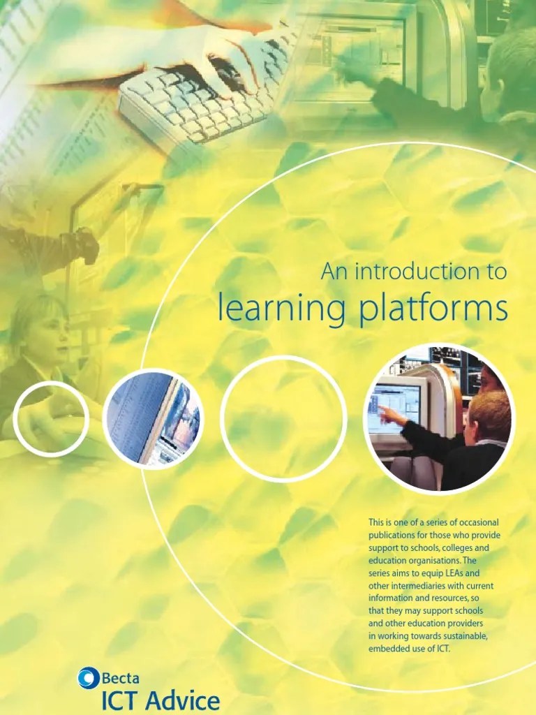 An Introduction Learning Platforms Pdf Educational Technology