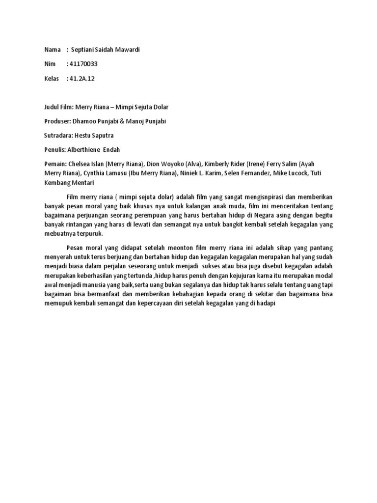 Resume Merry Riana Film | PDF