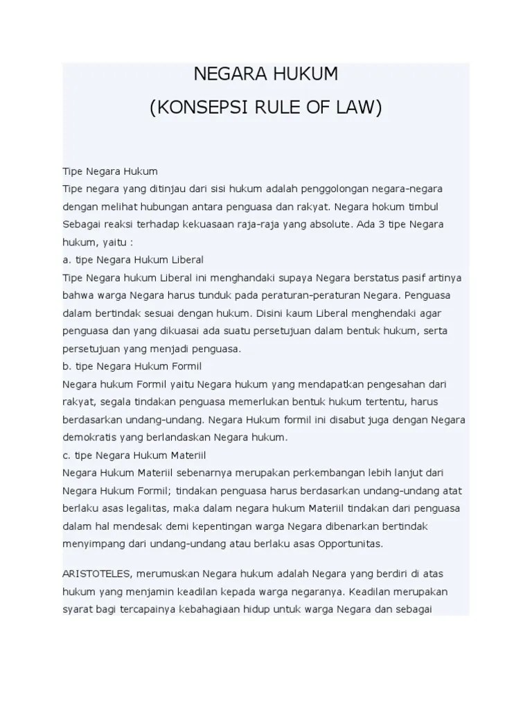 Jimly asthidiqis, gagau kalur rebut dan . Negara Hukum Rule Of Law Pdf